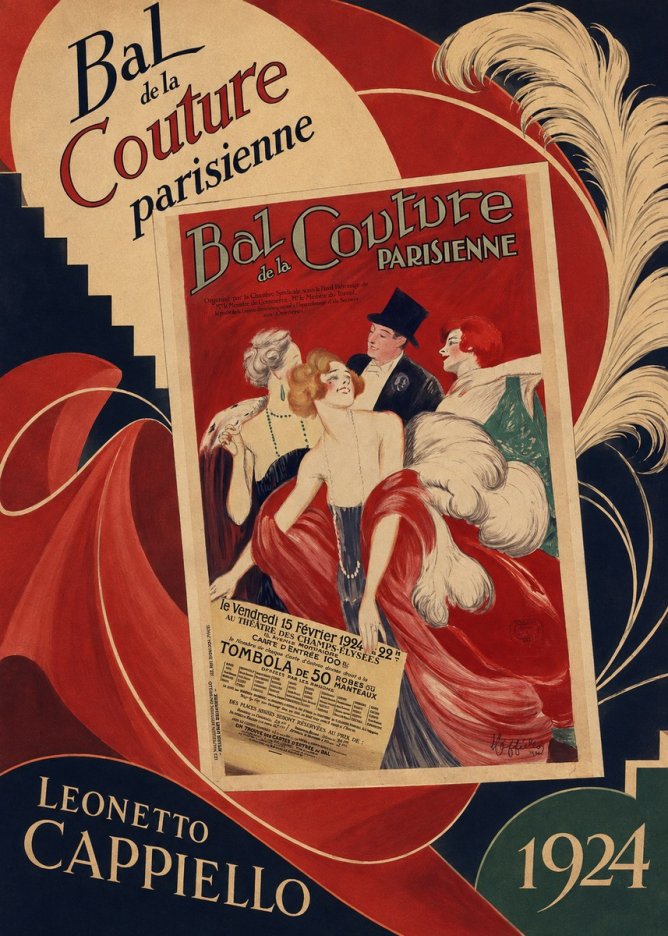 Leonetto Cappiello Bal De La Couture Parisienne No6 - Affiche