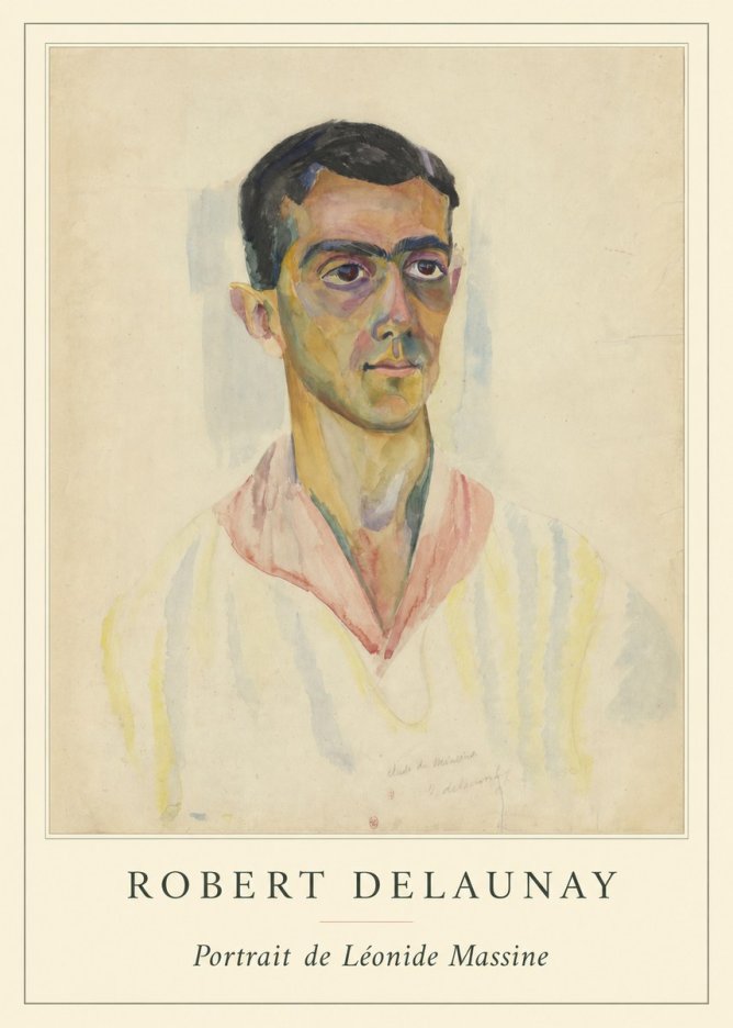 Robert Delaunay Portrait De Léonide Massine No4 - Affiche