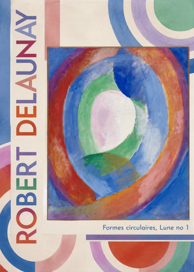Robert Delaunay Formes Circulaires, Lune No 1 No2 - Affiche