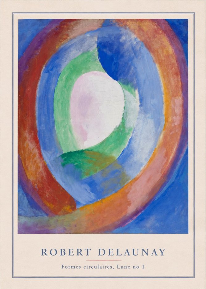 Robert Delaunay Formes Circulaires, Lune No 1 No3 - Affiche