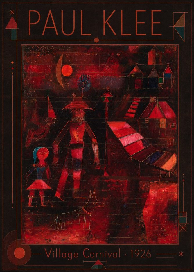 Paul Klee Village Carnival No1 - Affiche