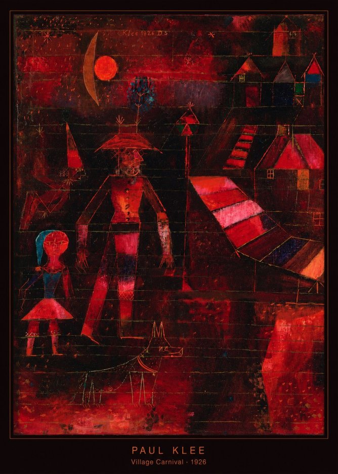 Paul Klee Village Carnival No6 - Affiche