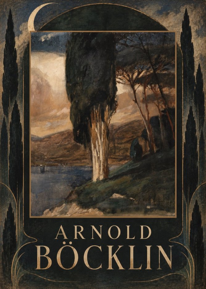 Arnold Böcklin Villa by the Sea II No6 - Affiche