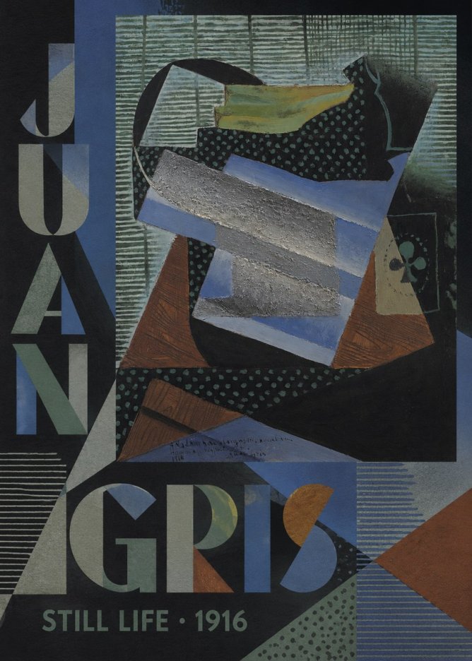 Juan Gris Still Life II No2 - Affiche