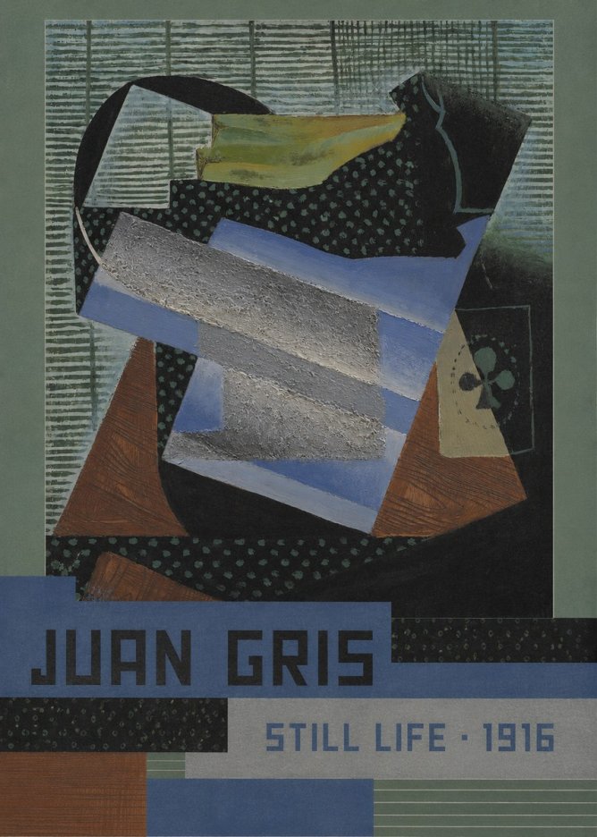 Juan Gris Still Life II No5 - Affiche