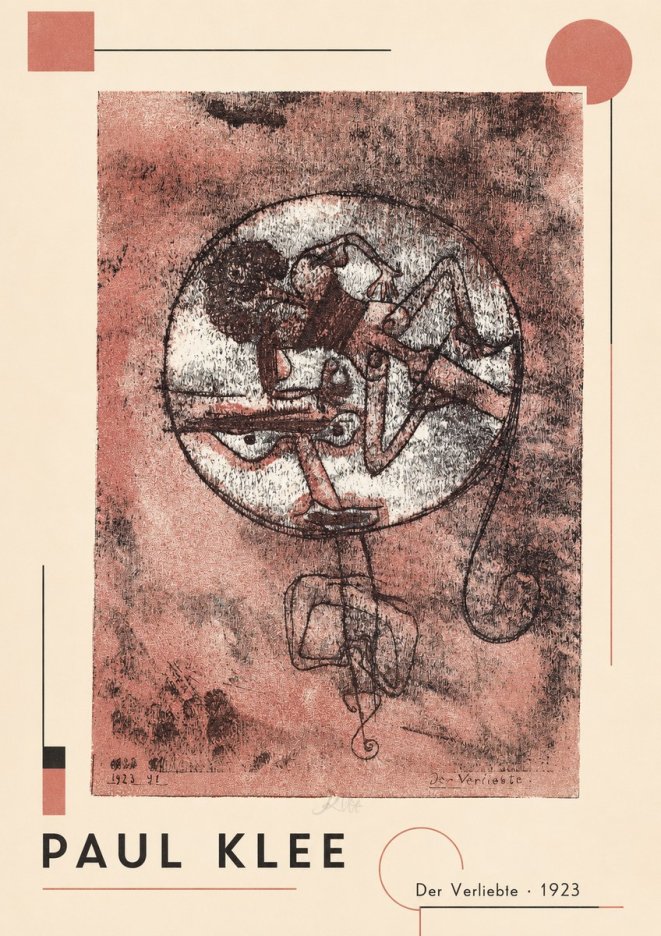 Paul Klee Der Verliebte I No2 - Affiche