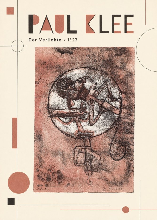 Paul Klee Der Verliebte I No6 - Affiche