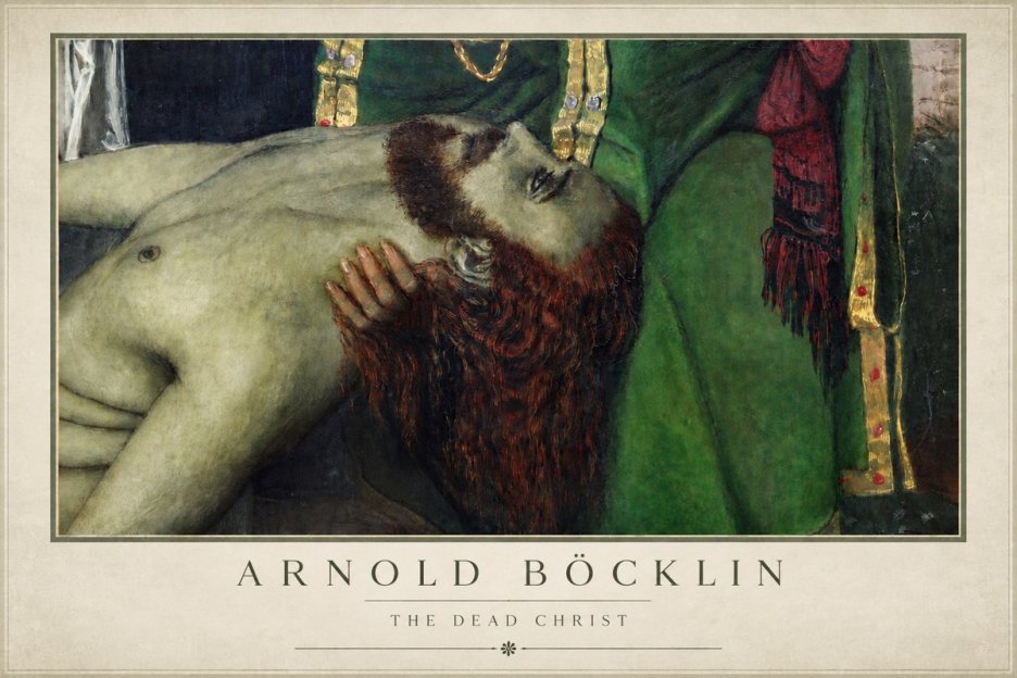Arnold Böcklin The Dead Christ No4 - Affiche