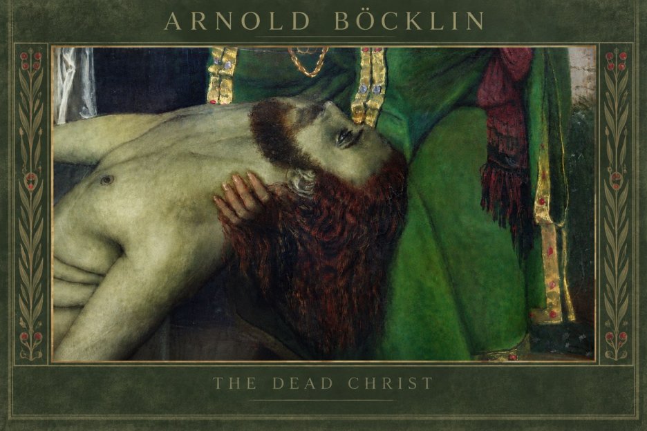 Arnold Böcklin The Dead Christ No5 - Affiche