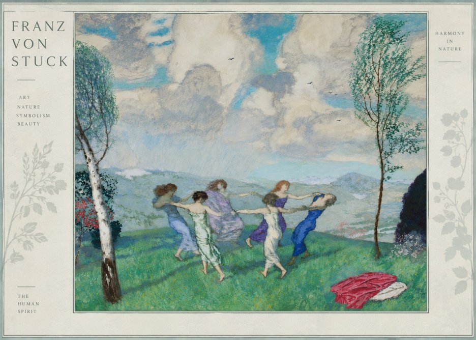 Franz von Stuck Spring Dance No5 - Affiche