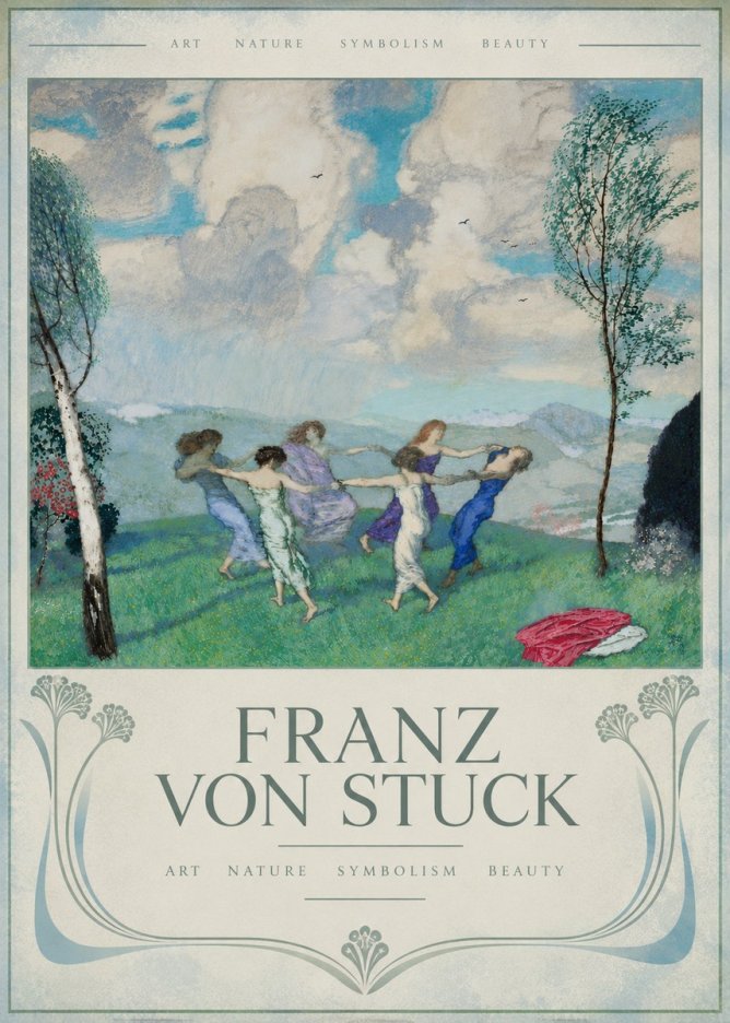 Franz von Stuck Spring Dance No6 - Affiche
