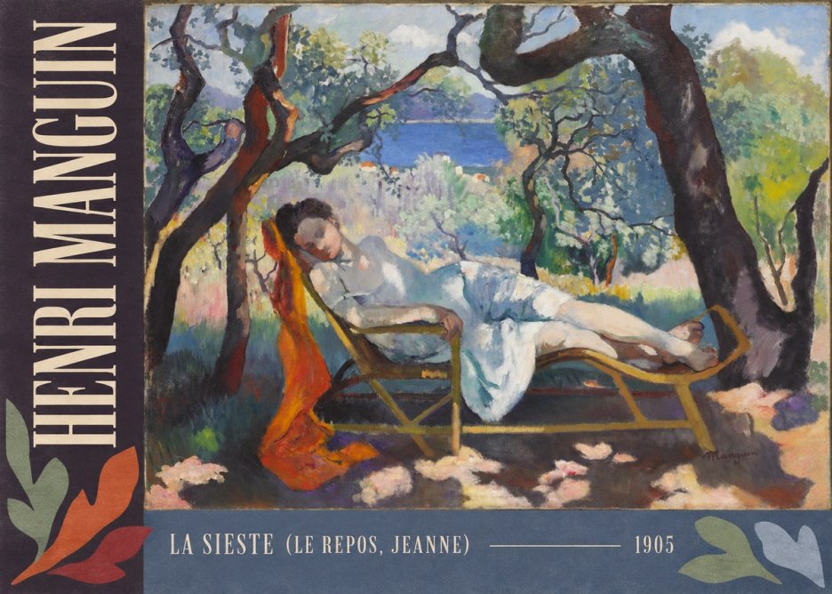 Henri Manguin La Sieste (Le Repos, Jeanne) No2 - Affiche