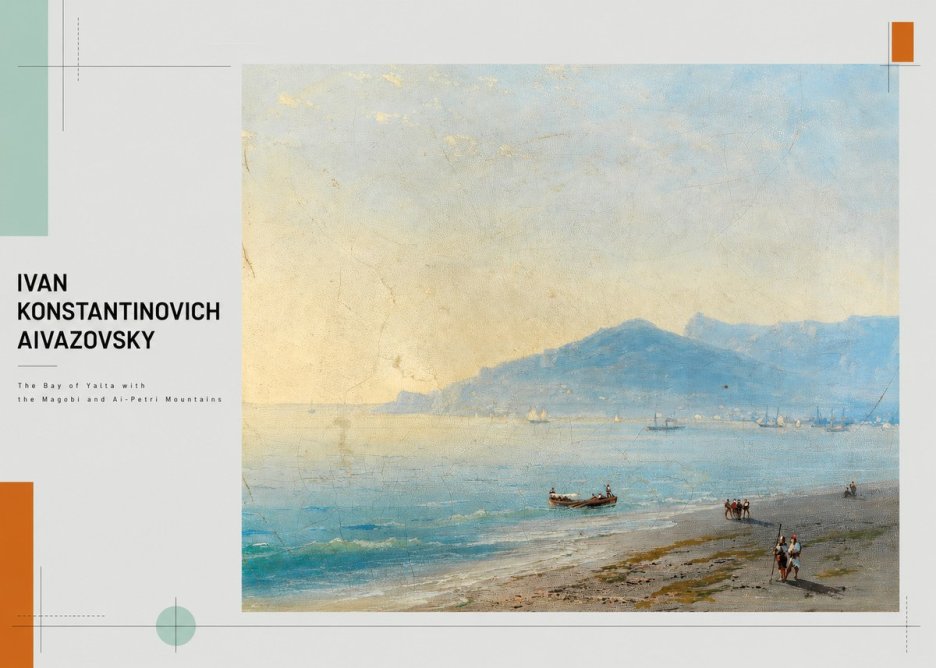 Ivan Konstantinovich Aivazovsky The Bay of Yalta with the Magobi and Ai-petri Mountains No3 - Affiche