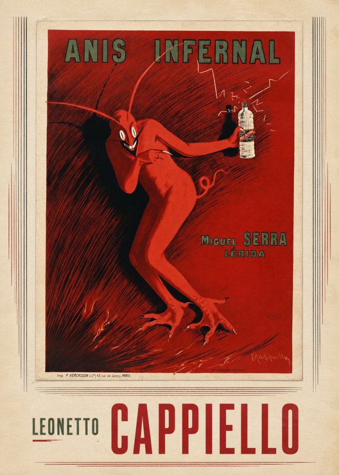 Leonetto Cappiello Anis Infernal II No4 - Affiche
