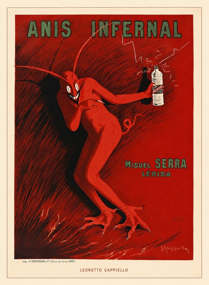 Leonetto Cappiello Anis Infernal II No6 - Affiche