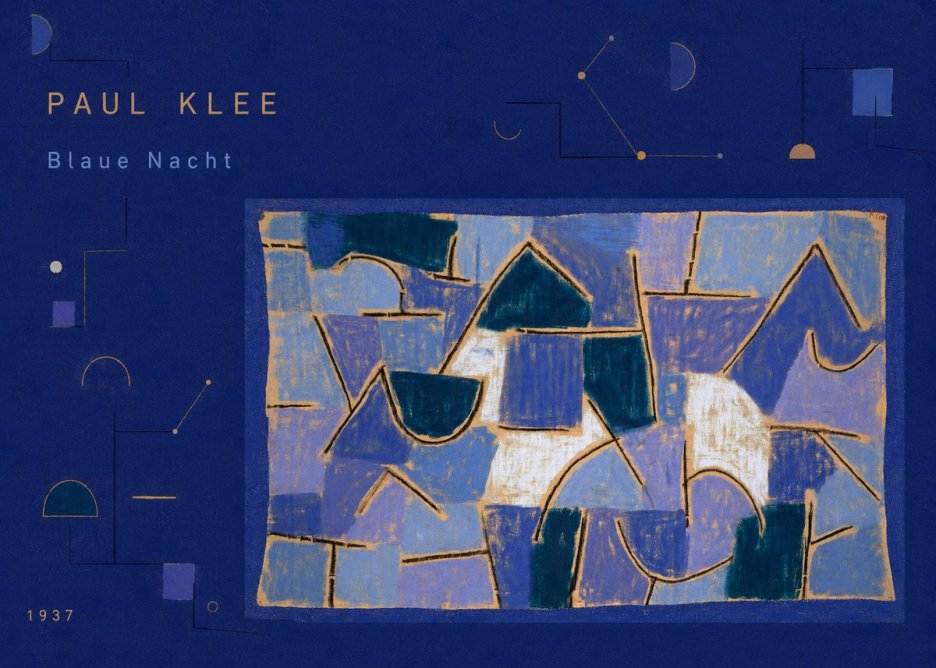 Paul Klee Blaue Nacht No3 - Affiche