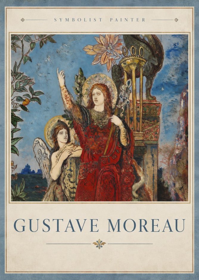 Gustave Moreau The Apparition I No2 - Affiche