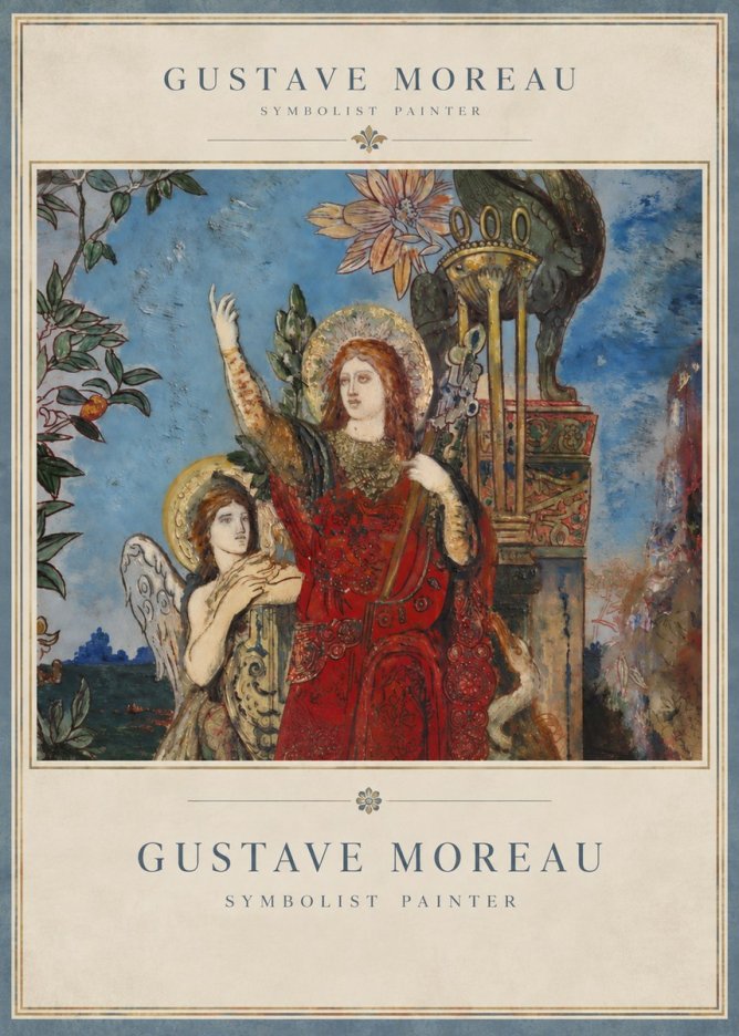 Gustave Moreau The Apparition I No3 - Affiche