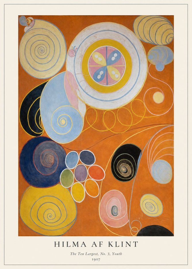 Hilma af Klint The Ten Largest, No. 3, Youth No1 - Affiche