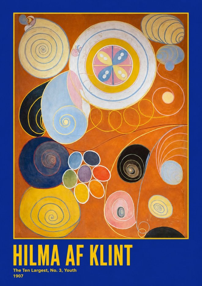 Hilma af Klint The Ten Largest, No. 3, Youth No2 - Affiche