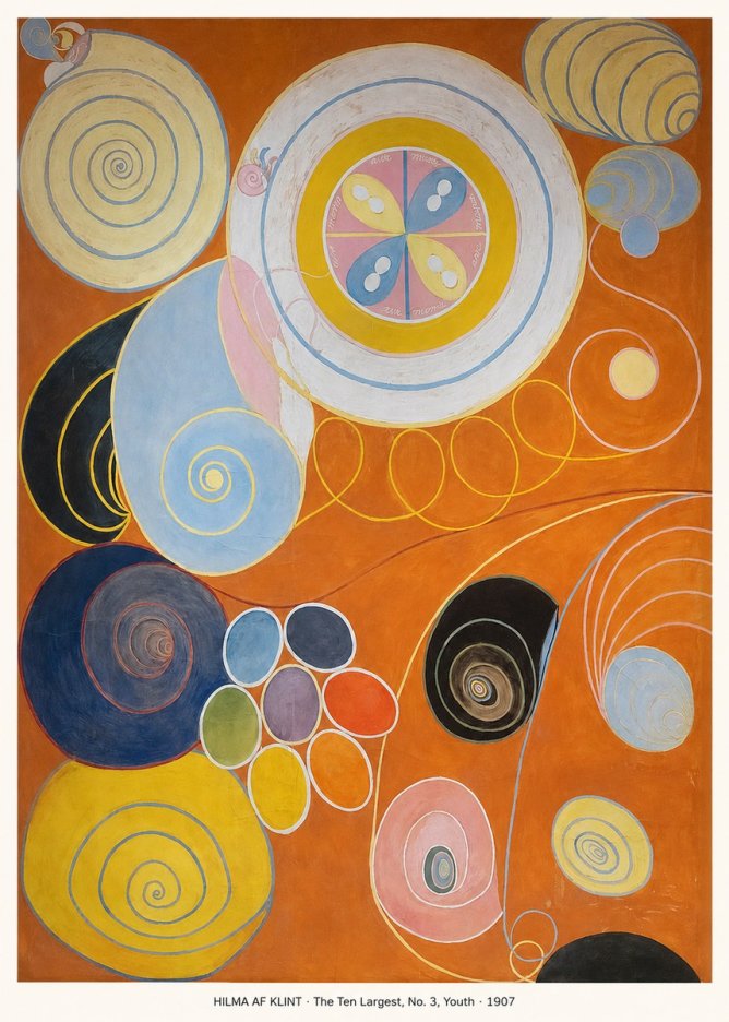 Hilma af Klint The Ten Largest, No. 3, Youth No5 - Affiche