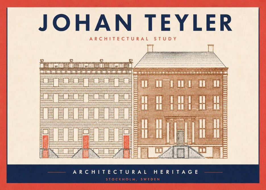 Johan Teyler Two Houses No3 - Affiche
