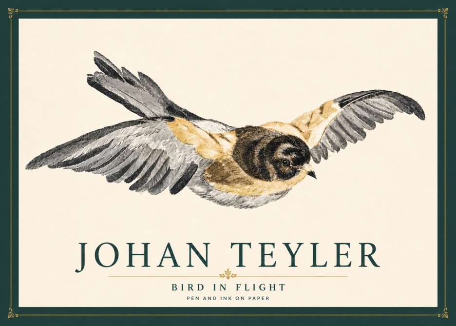 Johan Teyler Bird in Flight I No4 - Affiche