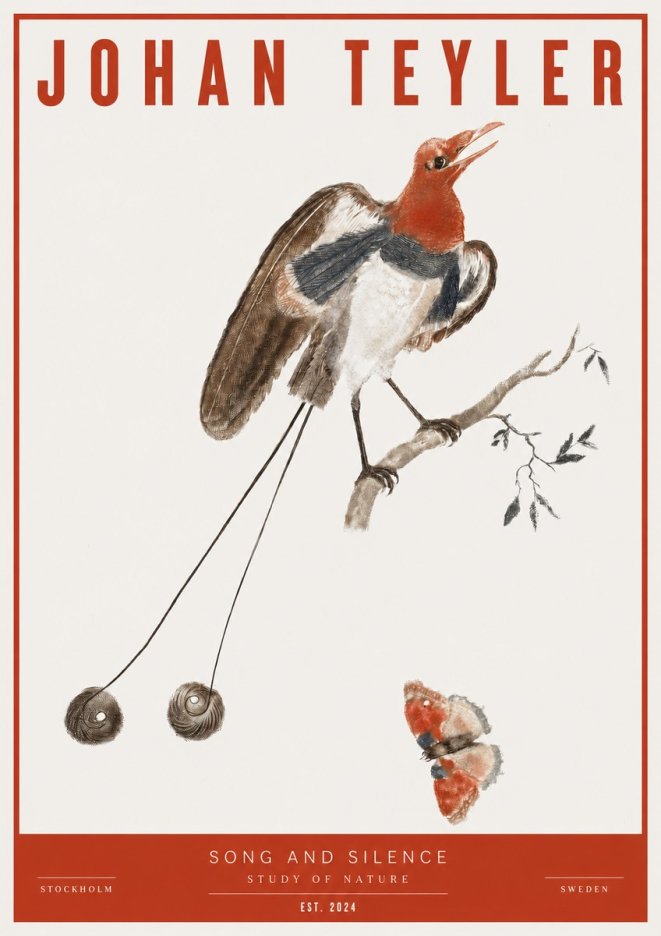 Johan Teyler Song and Silence - Study of Nature No2 - Affiche
