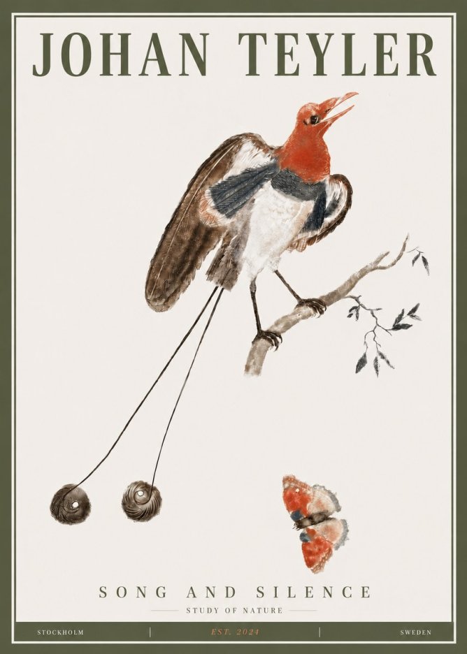 Johan Teyler Song and Silence - Study of Nature No4 - Affiche