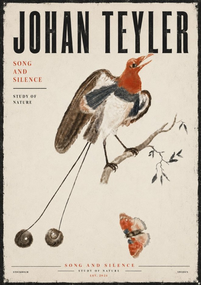 Johan Teyler Song and Silence - Study of Nature No6 - Affiche