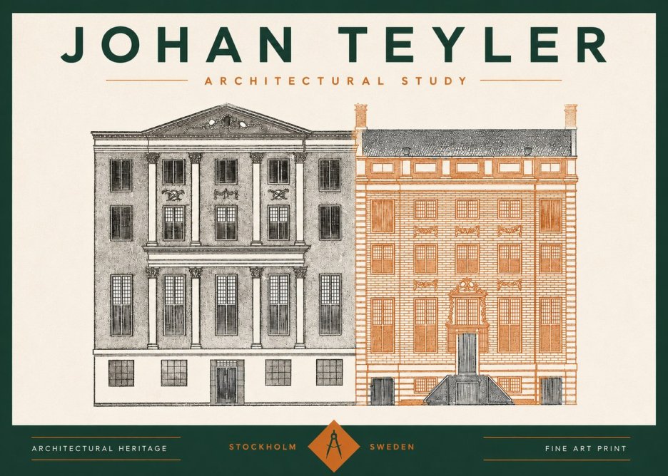 Johan Teyler Architectural Study III No2 - Affiche