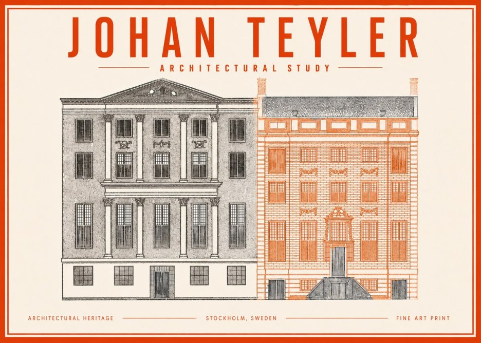 Johan Teyler Architectural Study III No3 - Affiche