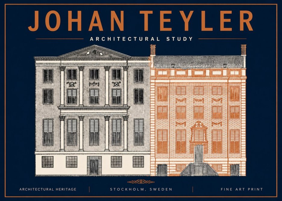 Johan Teyler Architectural Study III No4 - Affiche