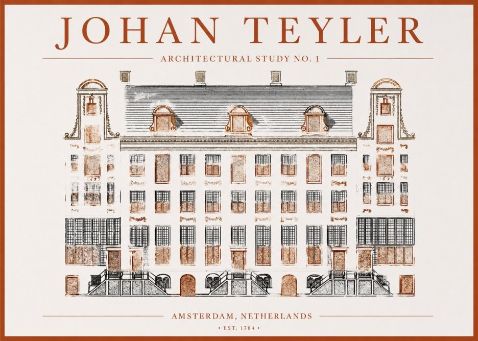 Johan Teyler Architectural Study No. 1 I No1 - Affiche