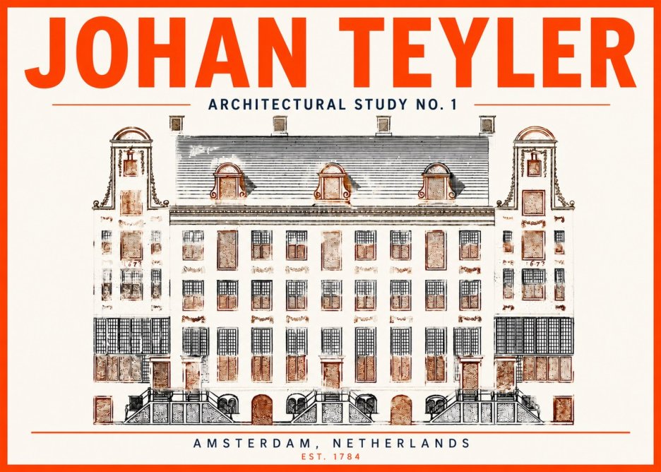 Johan Teyler Architectural Study No. 1 I No3 - Affiche