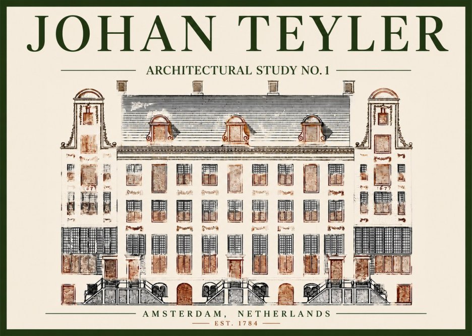 Johan Teyler Architectural Study No. 1 I No4 - Affiche