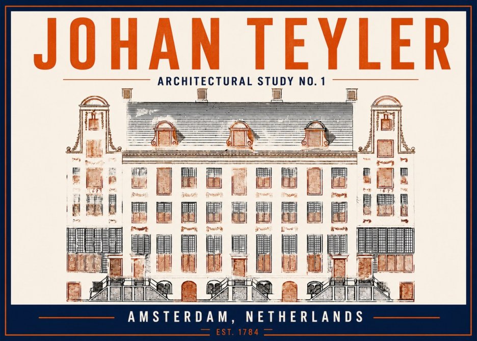 Johan Teyler Architectural Study No. 1 I No5 - Affiche