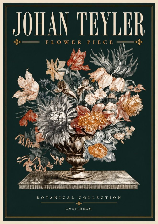 Johan Teyler Flower Piece No4 - Affiche