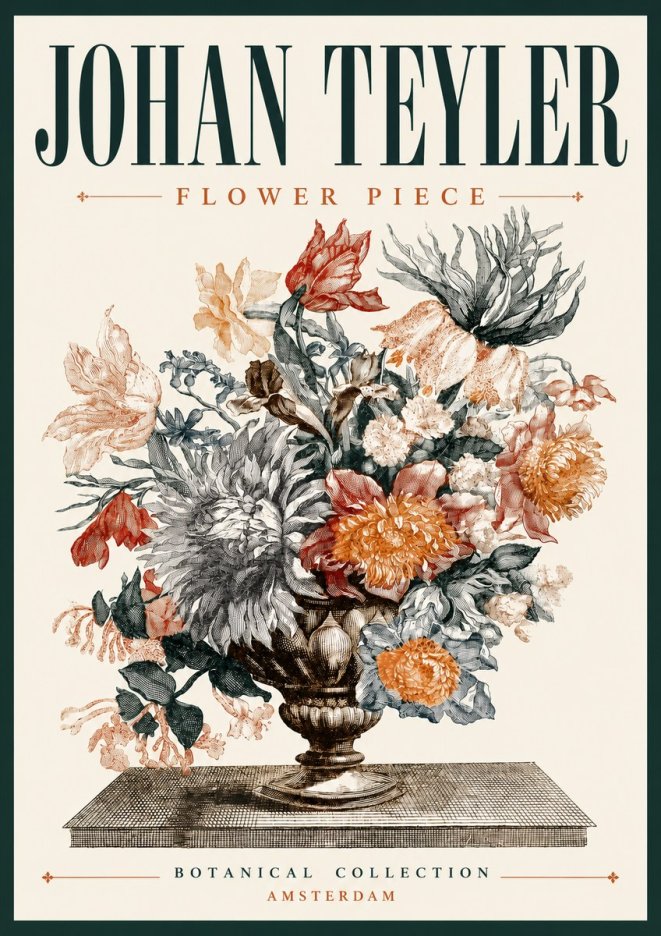Johan Teyler Flower Piece No6 - Affiche