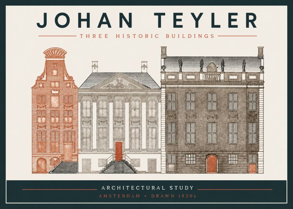 Johan Teyler Three Historic Buildings No3 - Affiche