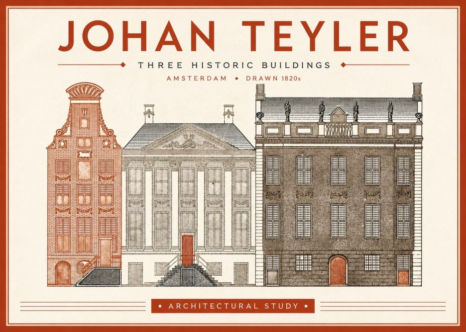 Johan Teyler Three Historic Buildings No4 - Affiche