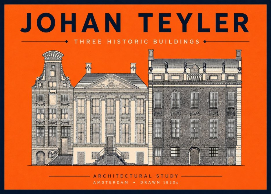 Johan Teyler Three Historic Buildings No5 - Affiche