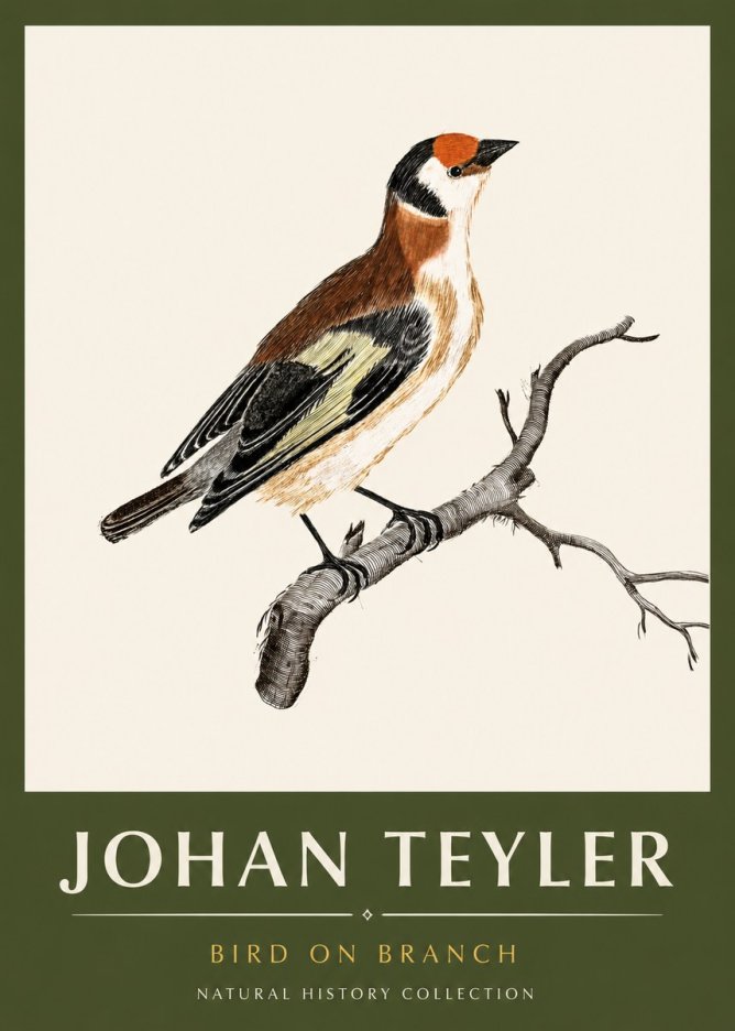 Johan Teyler Song of the Finch No6 - Affiche
