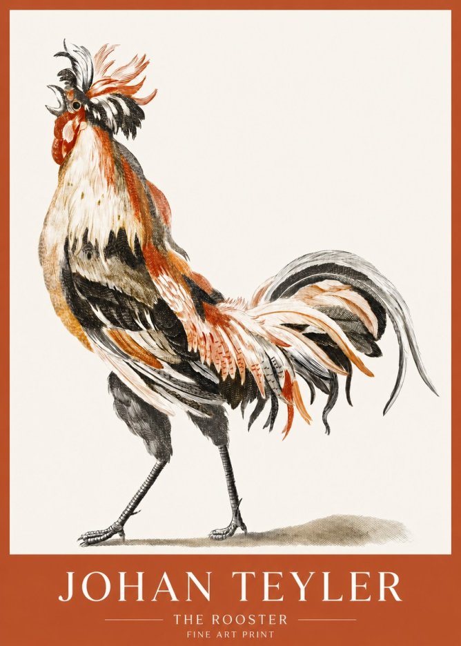Johan Teyler The Rooster No1 - Affiche