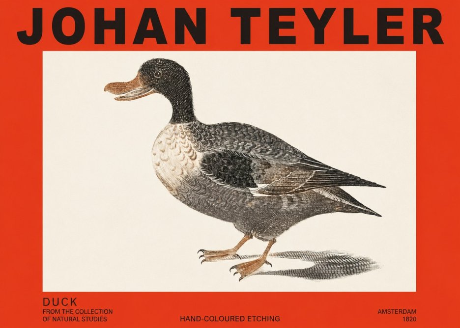 Johan Teyler Duck I No2 - Affiche