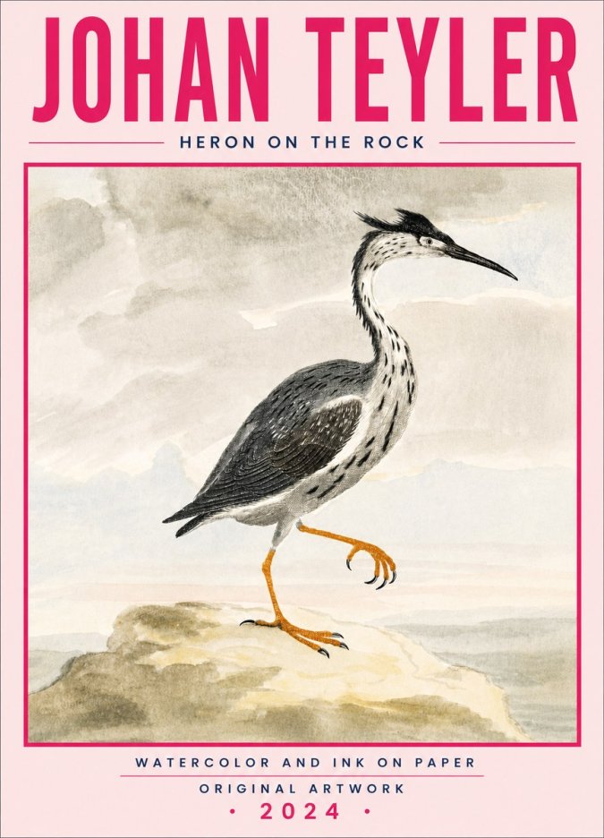 Johan Teyler Heron on the Rock No5 - Affiche