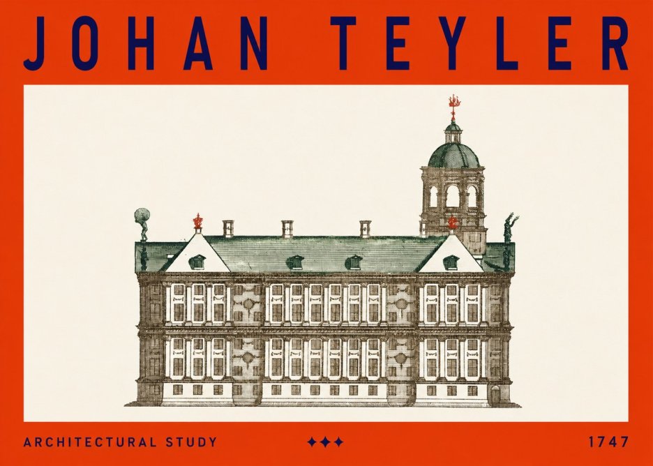 Johan Teyler Architectural Study V No3 - Affiche