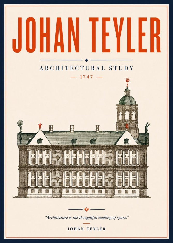 Johan Teyler Architectural Study V No5 - Affiche