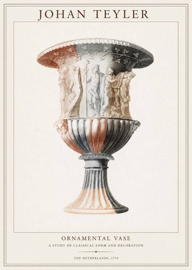 Johan Teyler Ornamental Vase I No1 - Affiche