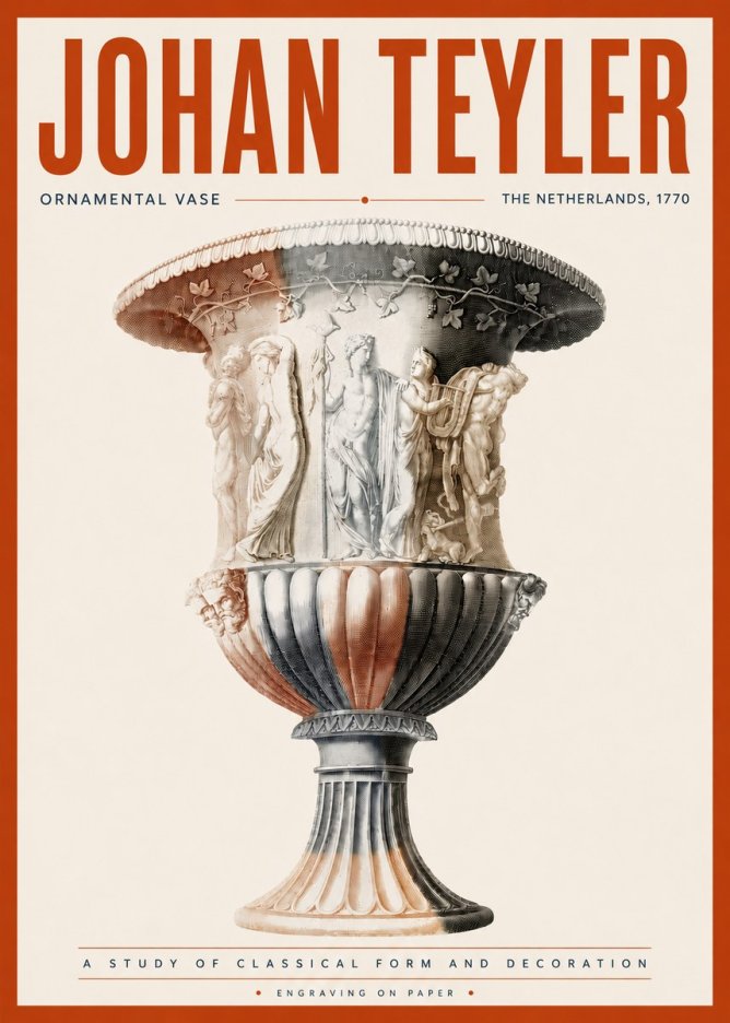 Johan Teyler Ornamental Vase I No5 - Affiche